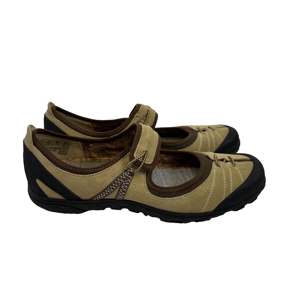 Timberland Anti-Fatigue Smartwool Mary Jane Tan Comfort SlipOn Leather Women 9.5